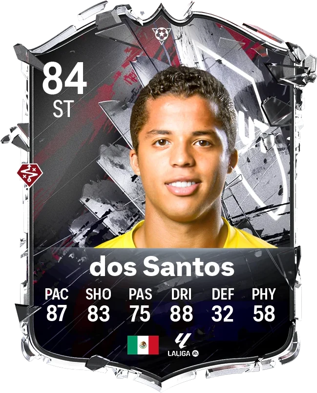 Giovani dos Santos 84 ST Hall of FUT card in EA FC 27
